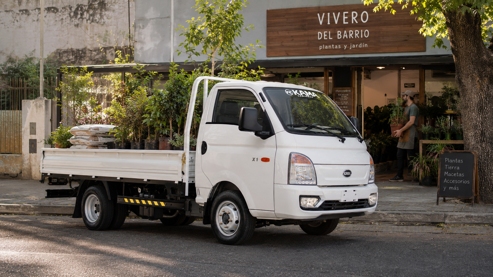 Camion KAMA preparado para trabajo